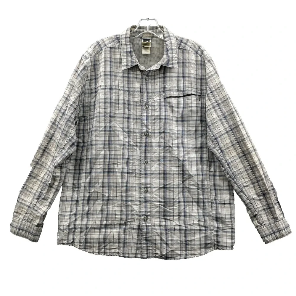 North Face Performance Shirt Men's Large Vented Fishing Hiking‎ Outdoor Gorpcore